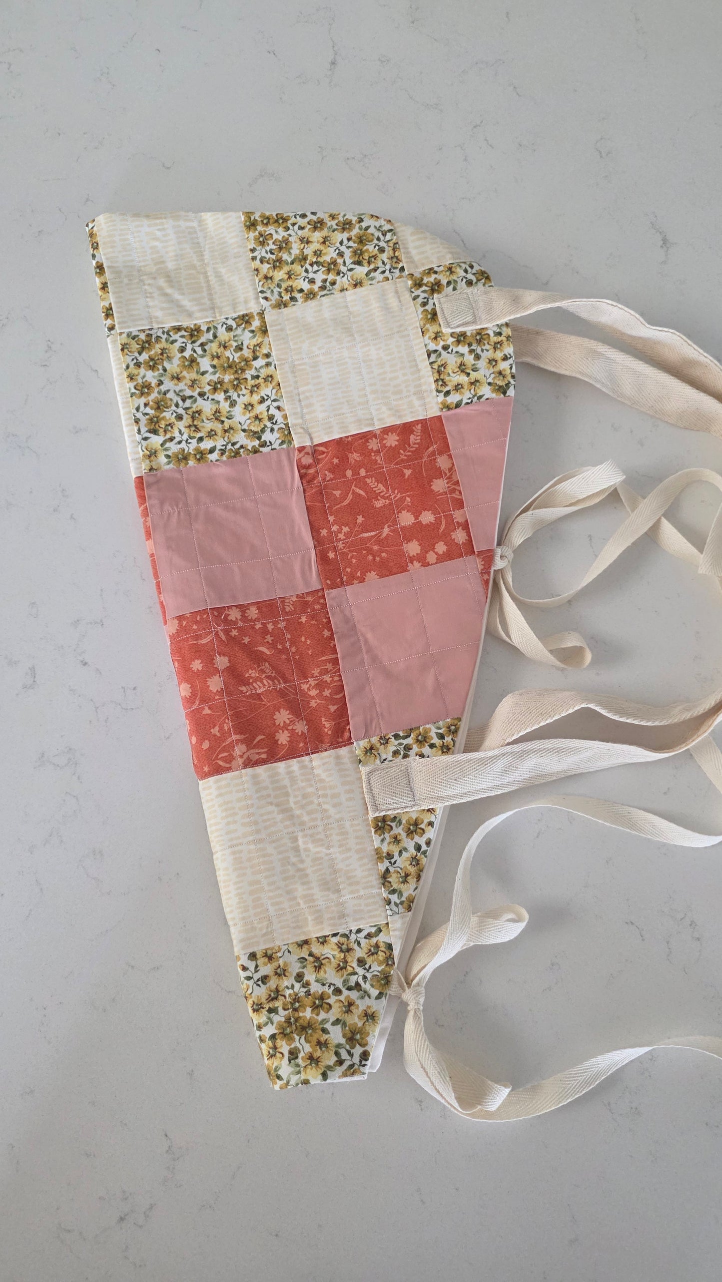 Quilted Whimsical Flora Flower Bag