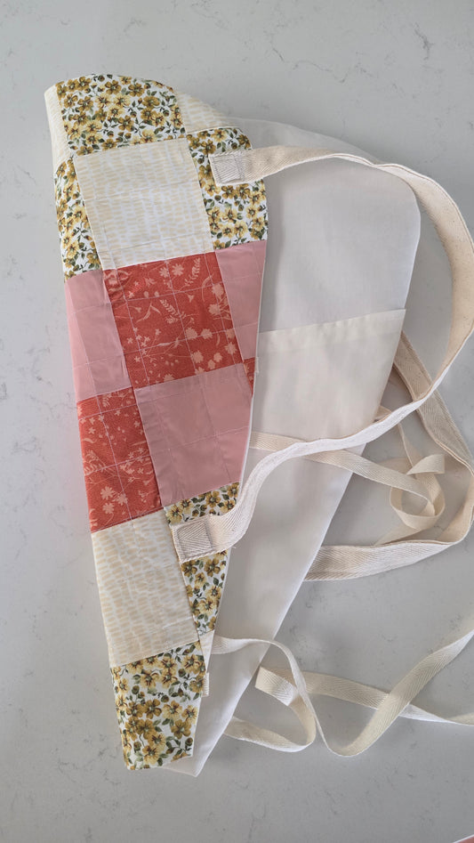 Quilted Whimsical Flora Flower Bag