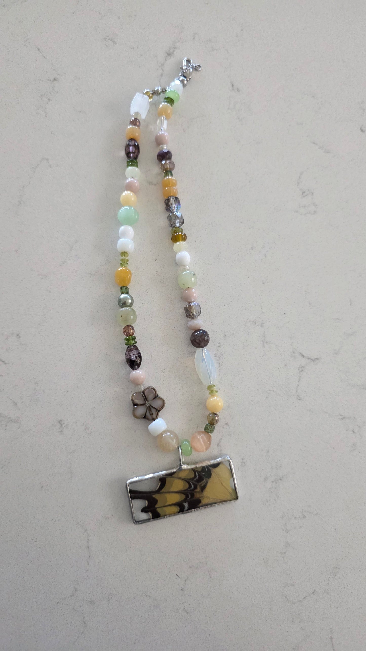 Wing Beaded Necklace . 2