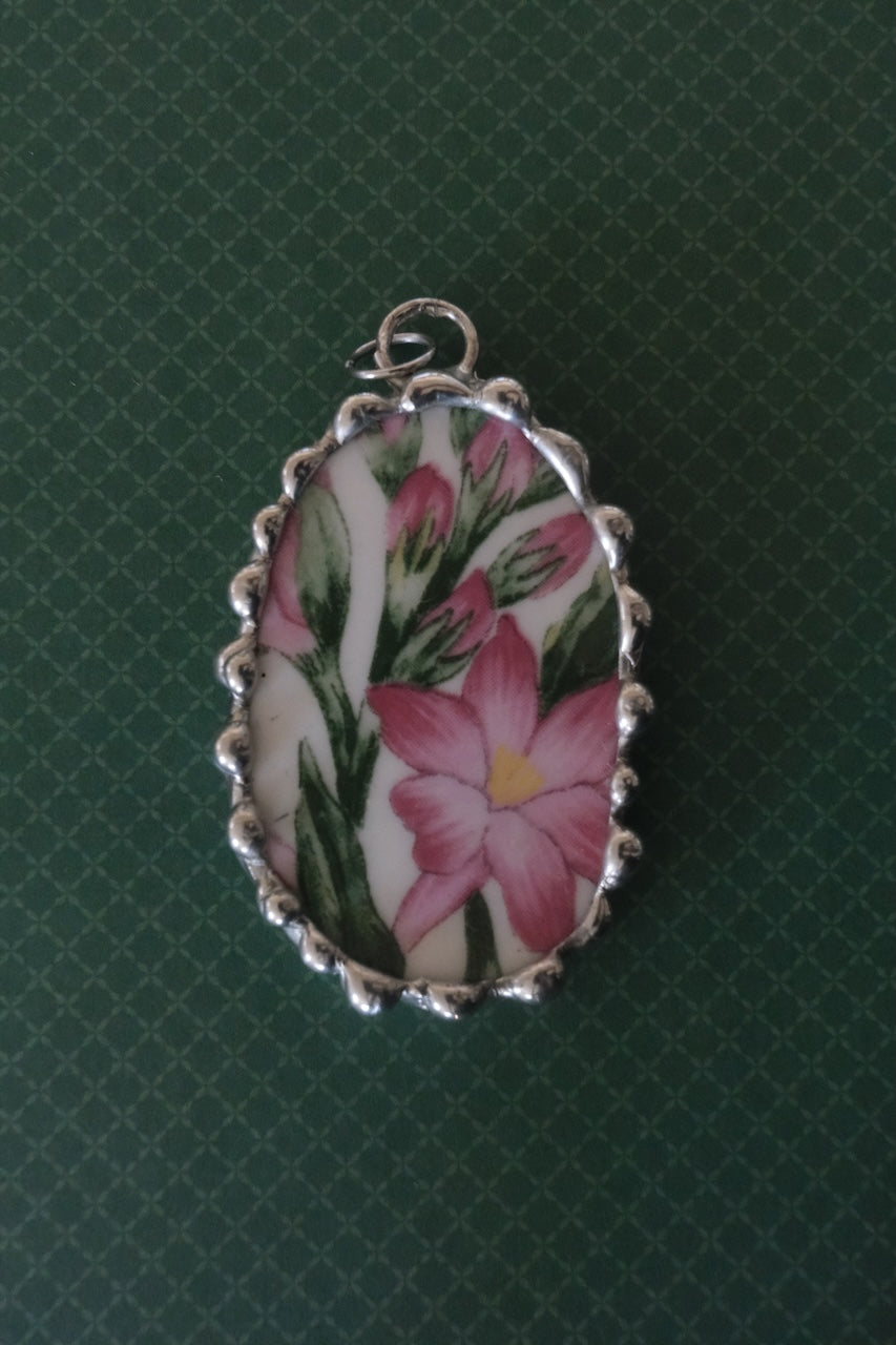 Pink Floral Pendant