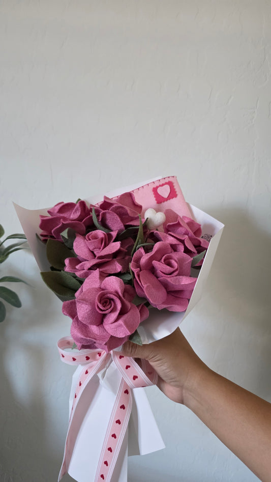 Everlasting Roses Bouquet - Pink