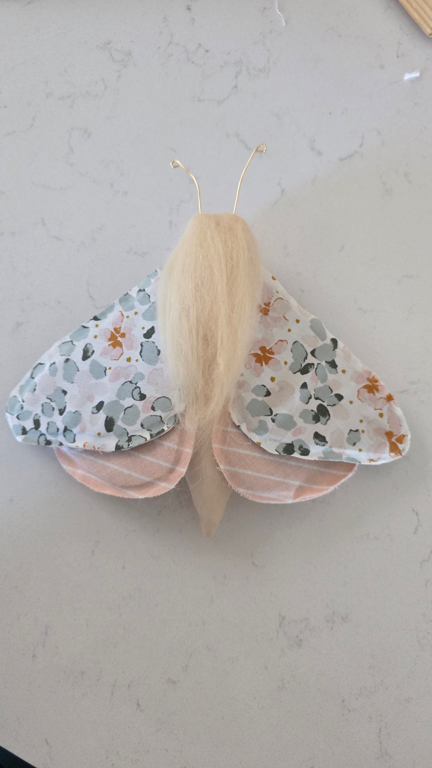 Pink Floral Wall Moth