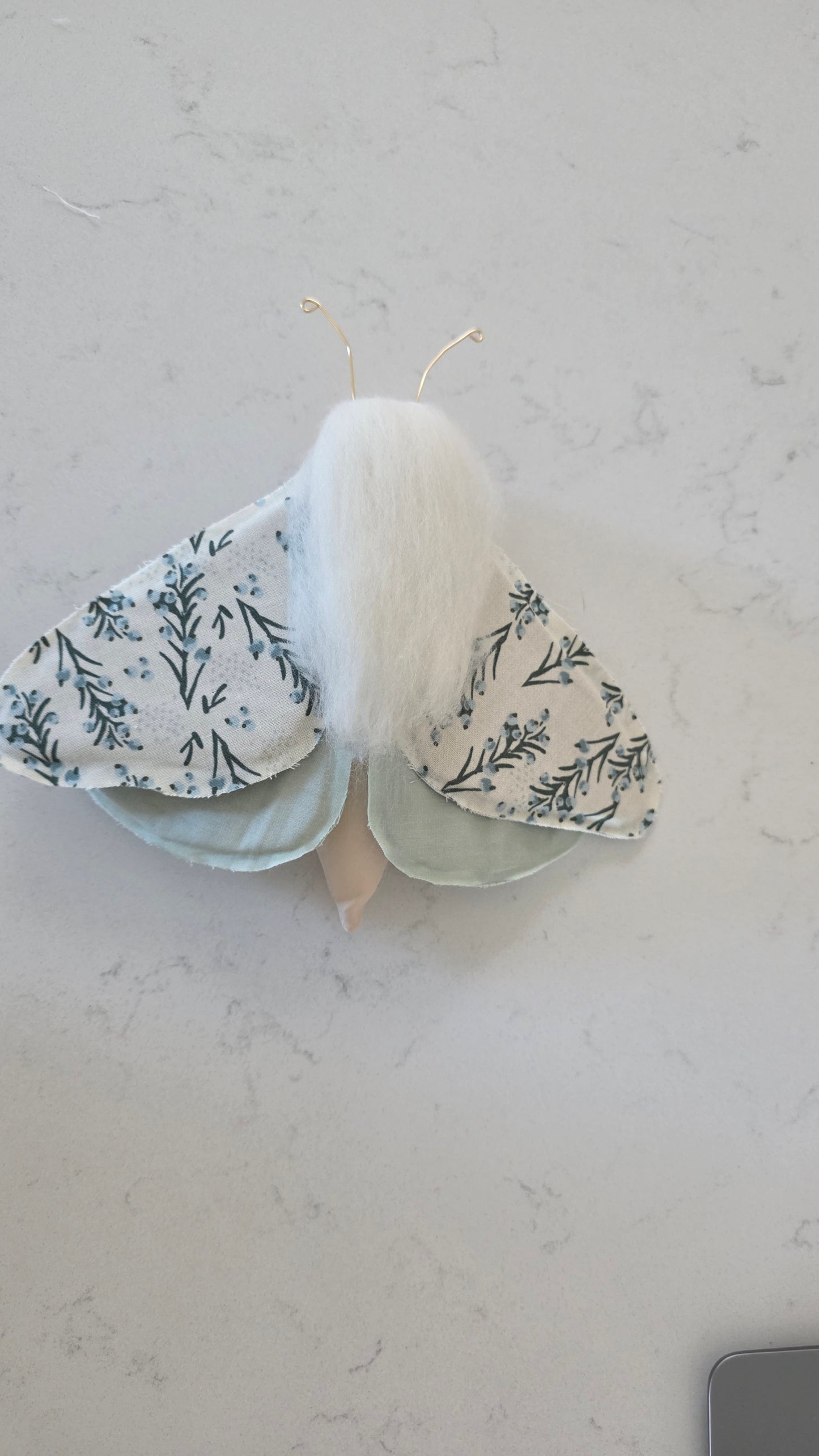 Blue Floral Wall Moth