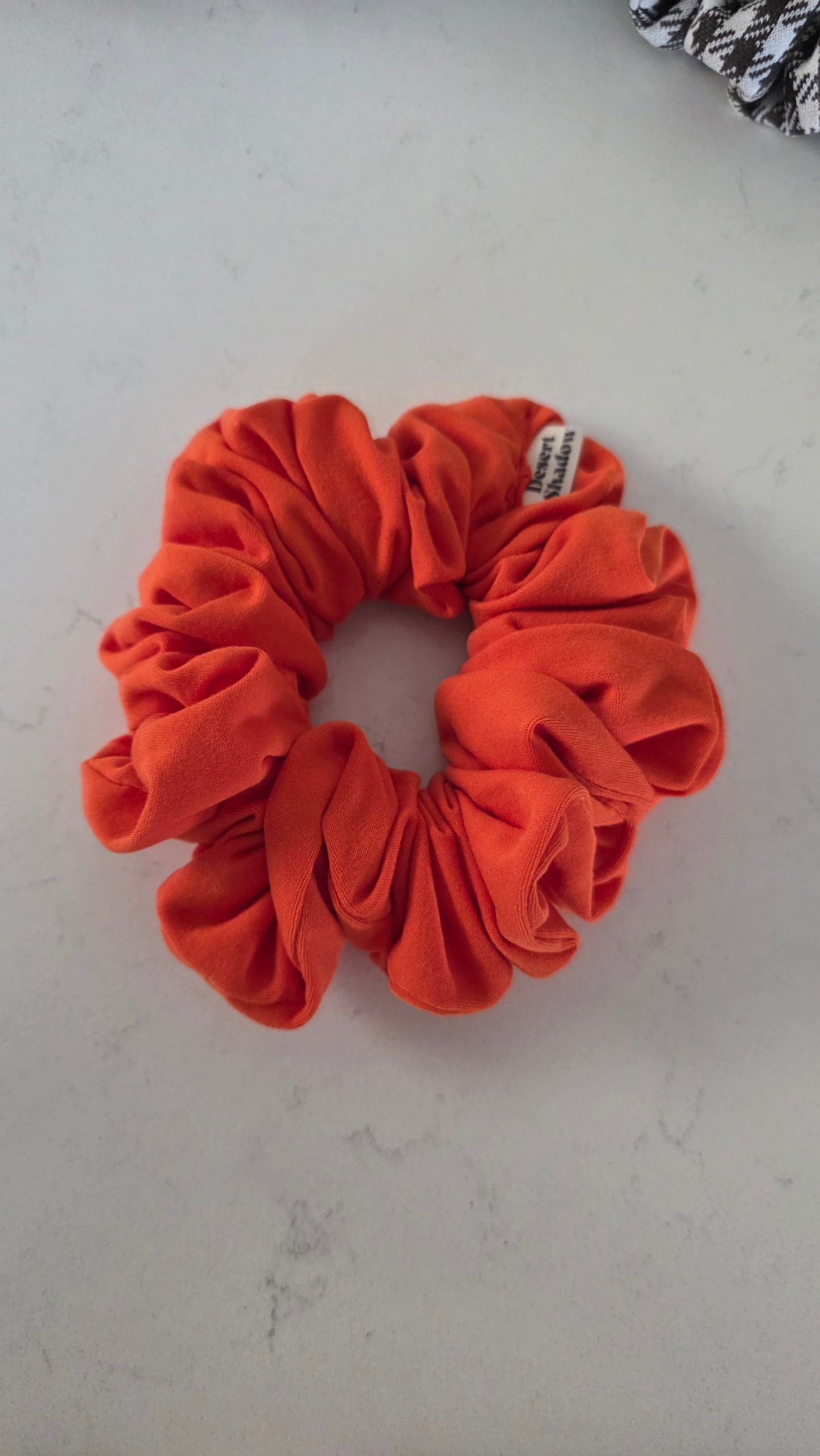 Neon Orange Scrunchie