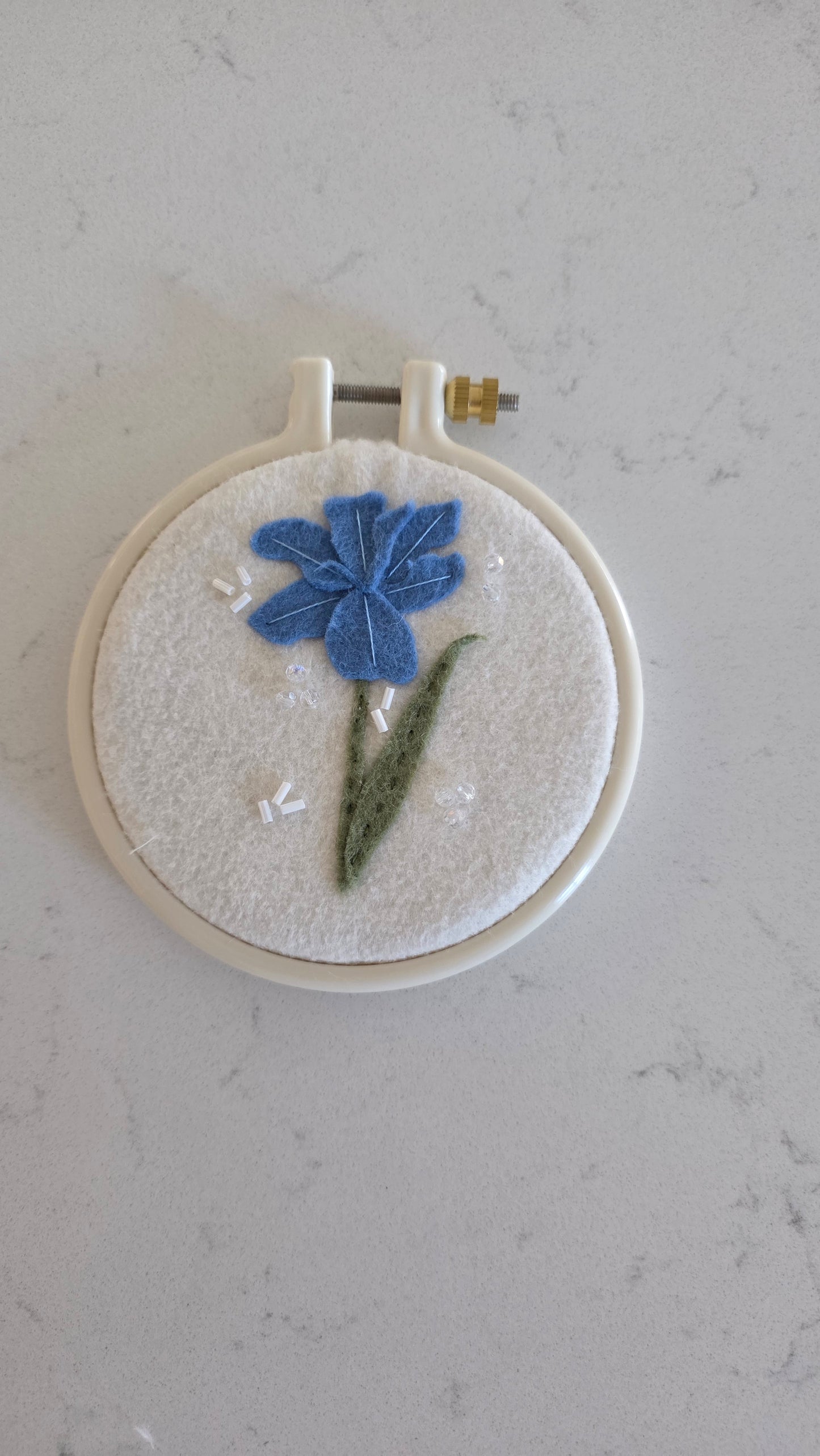 Iris Felt Hoop