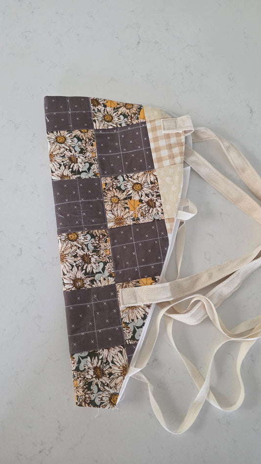 Quilted Fall Meadow Flower Bag