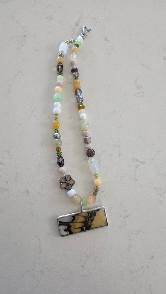 Wing Beaded Necklace . 2