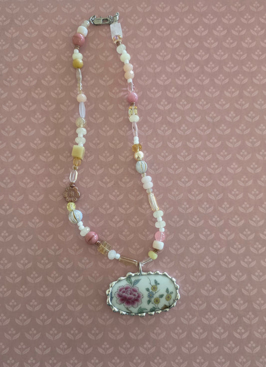 Ivy Blossom Beaded Necklace .1
