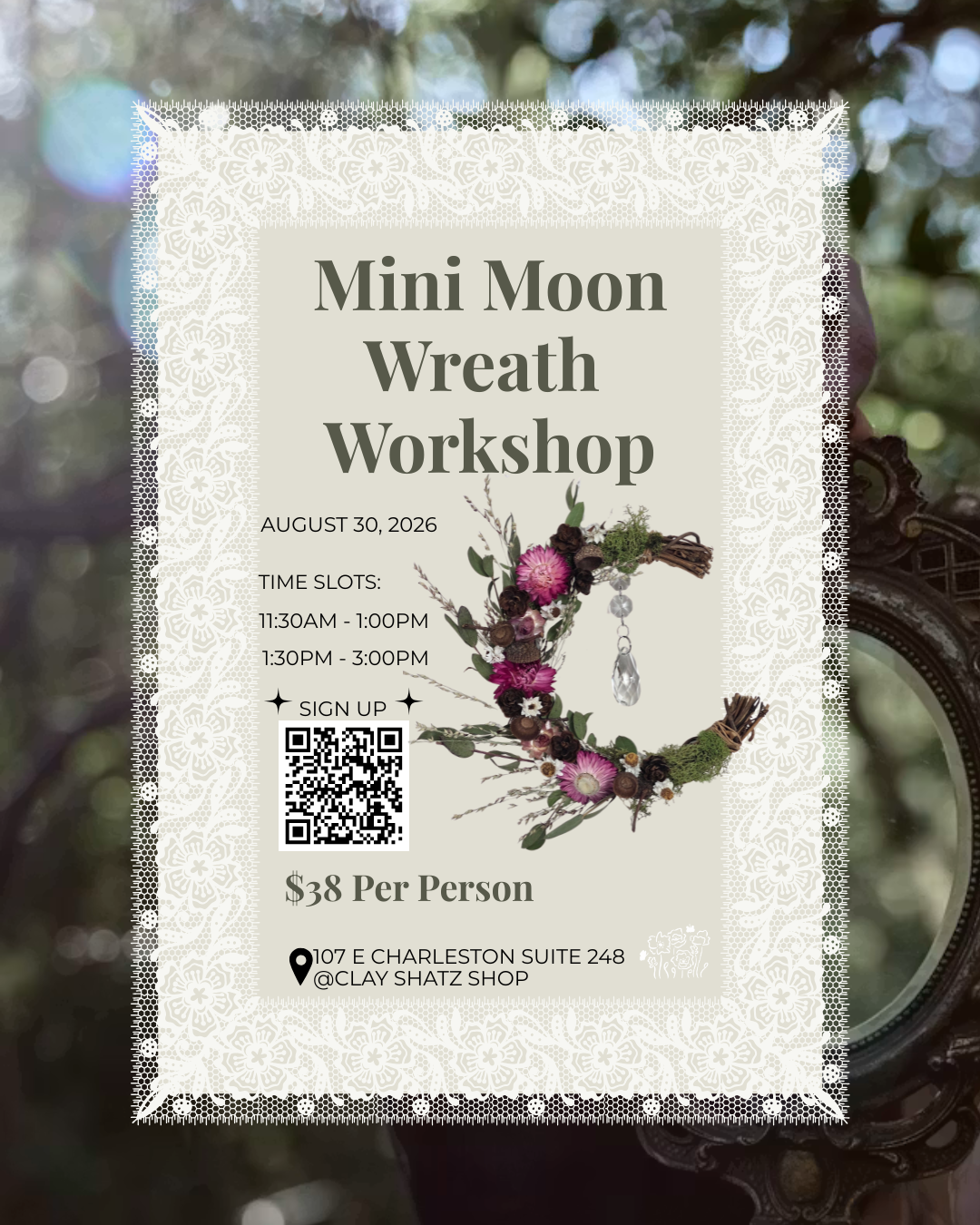 Mini Moon Wreath Workshop | August 30