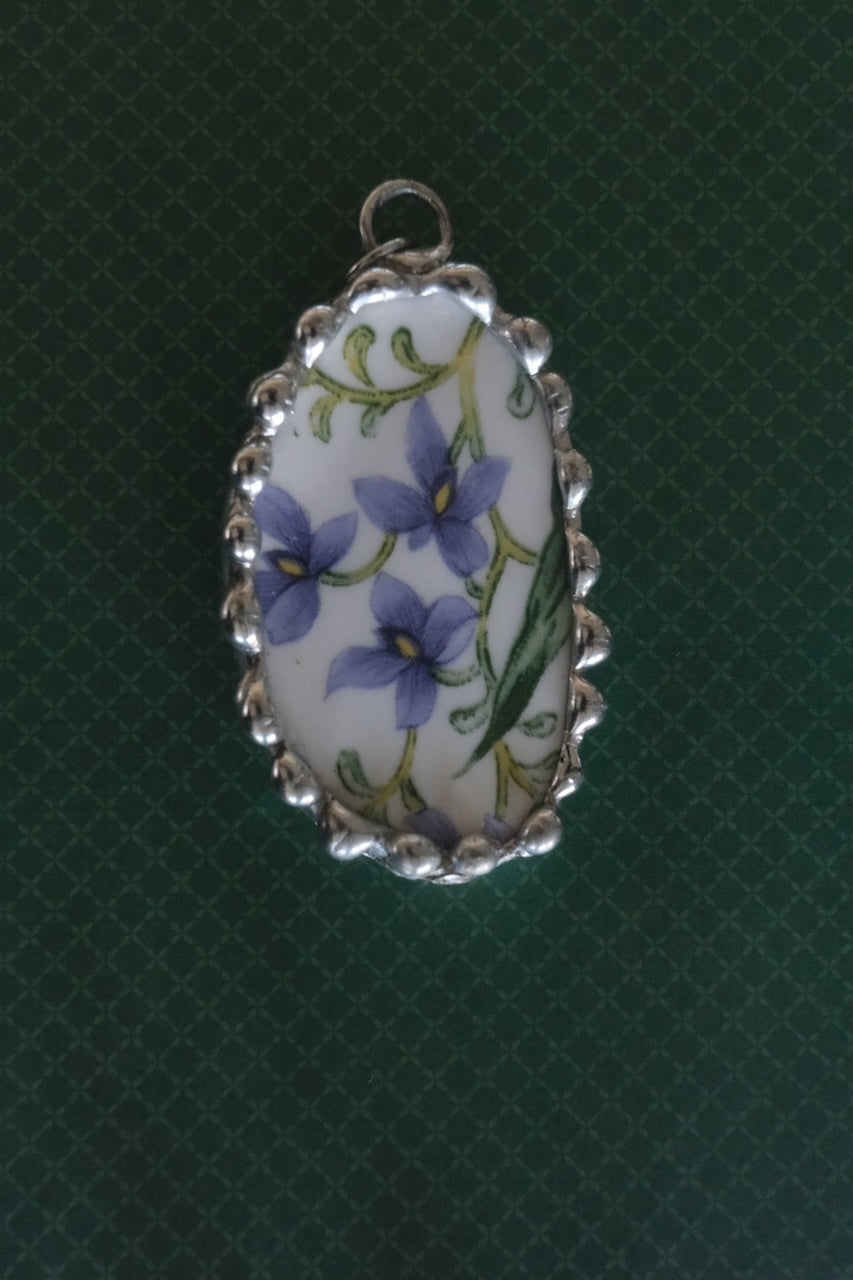Violet Floral Pendant