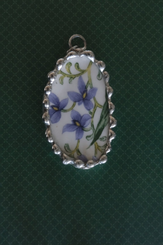 Violet Floral Pendant