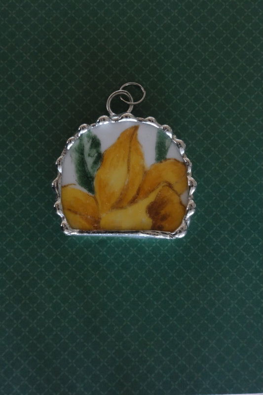 Yellow Floral Pendant