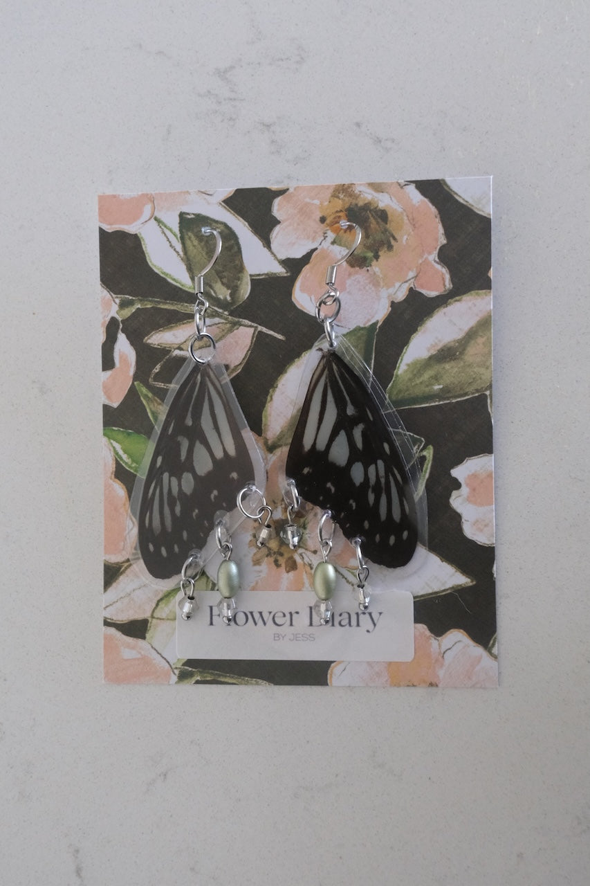Ideopsis juventa Wing Earrings