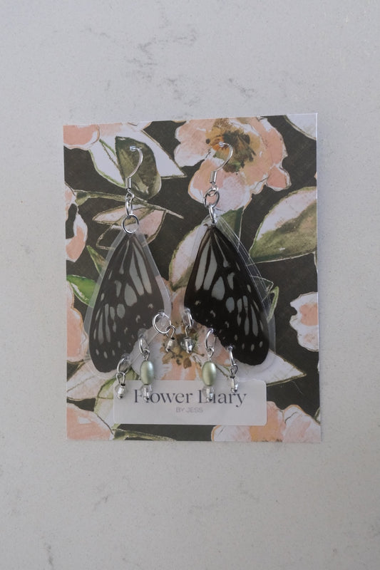 Ideopsis juventa Wing Earrings
