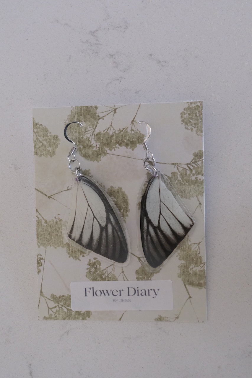 Prioneris philonome Wing Earrings
