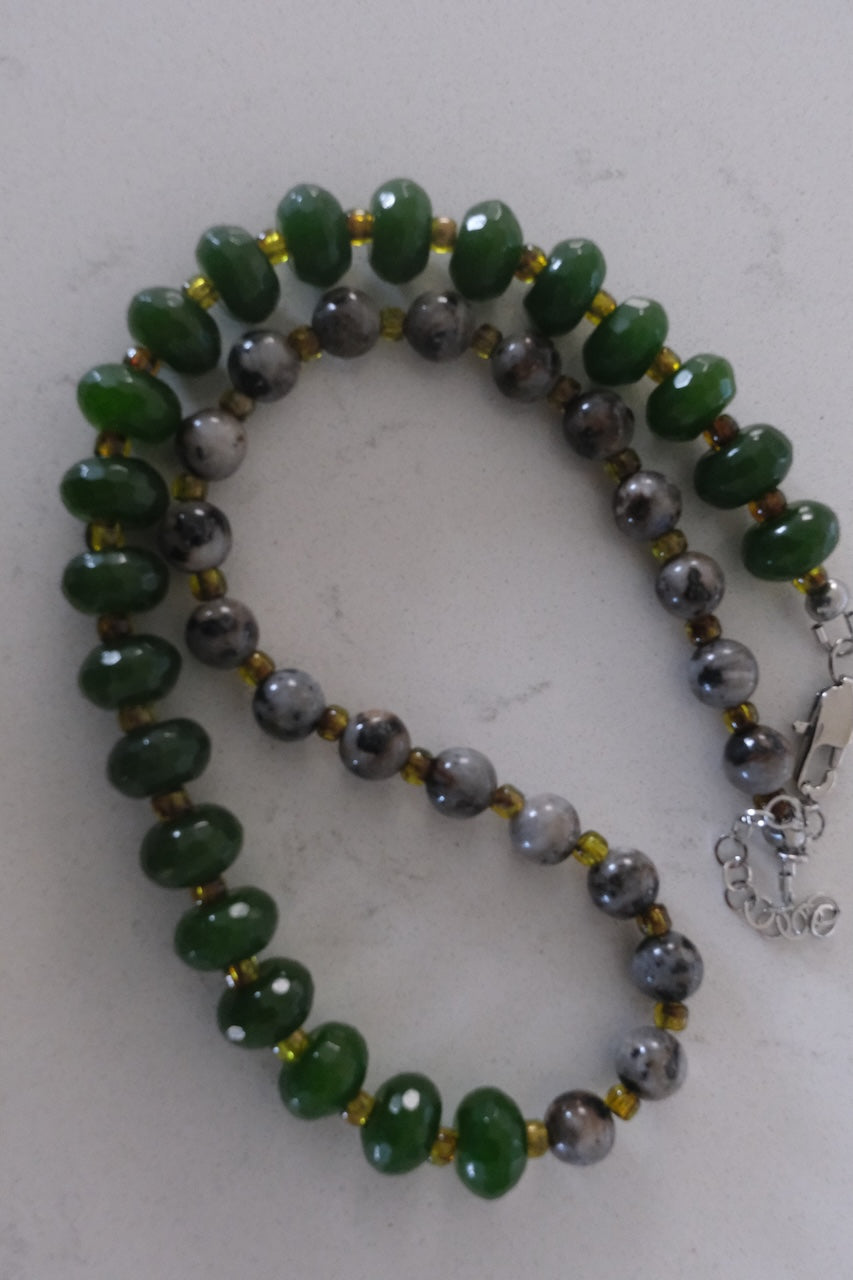 Green and Grey Necklace