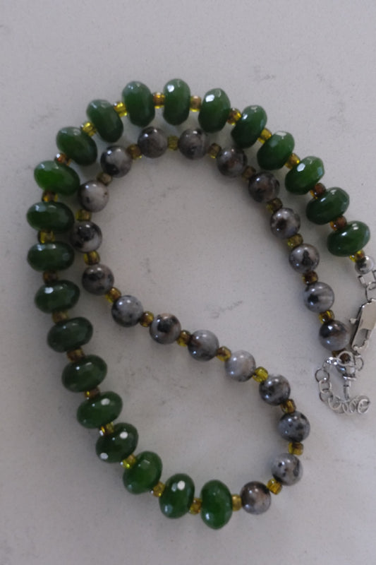 Green and Grey Necklace