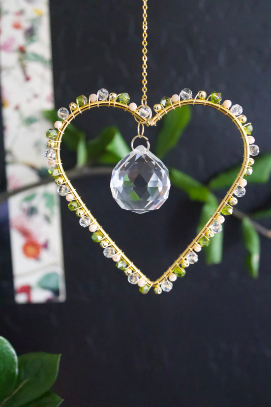 Green Heart Suncatcher