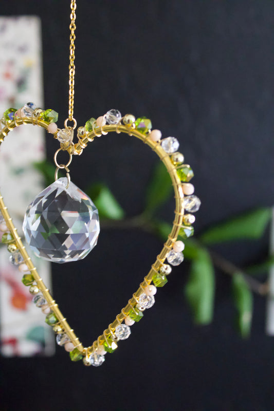 Green Heart Suncatcher