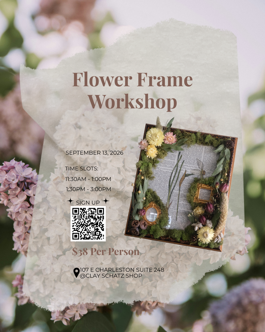 Flower Frame Workshop | September 13