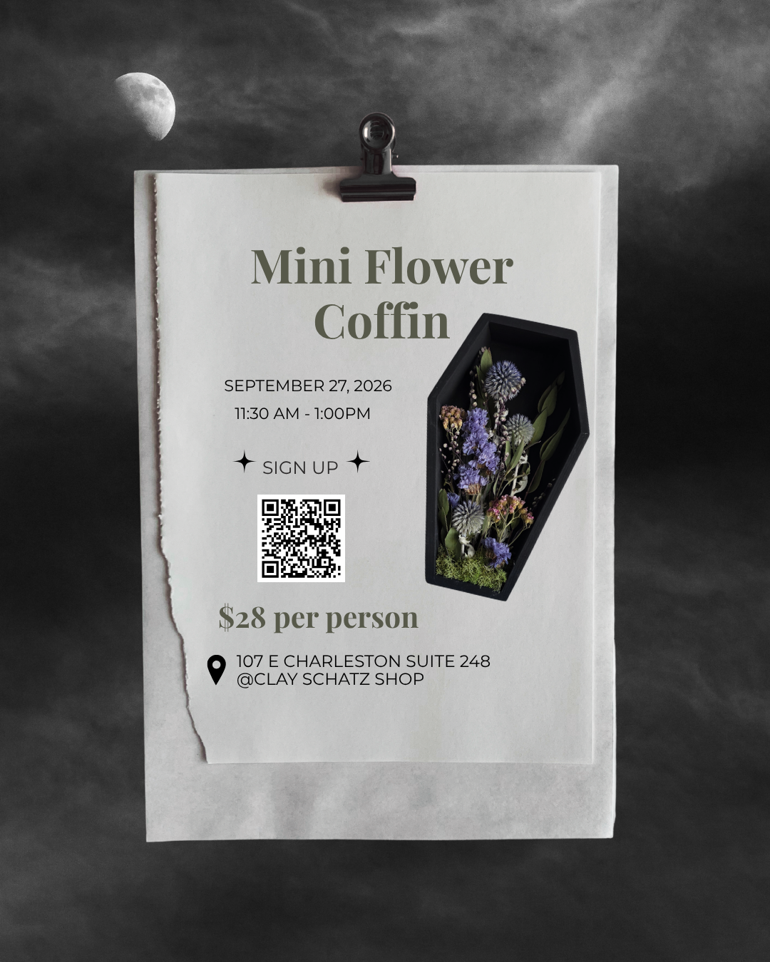 Mini Flower Coffin Workshop | September 27