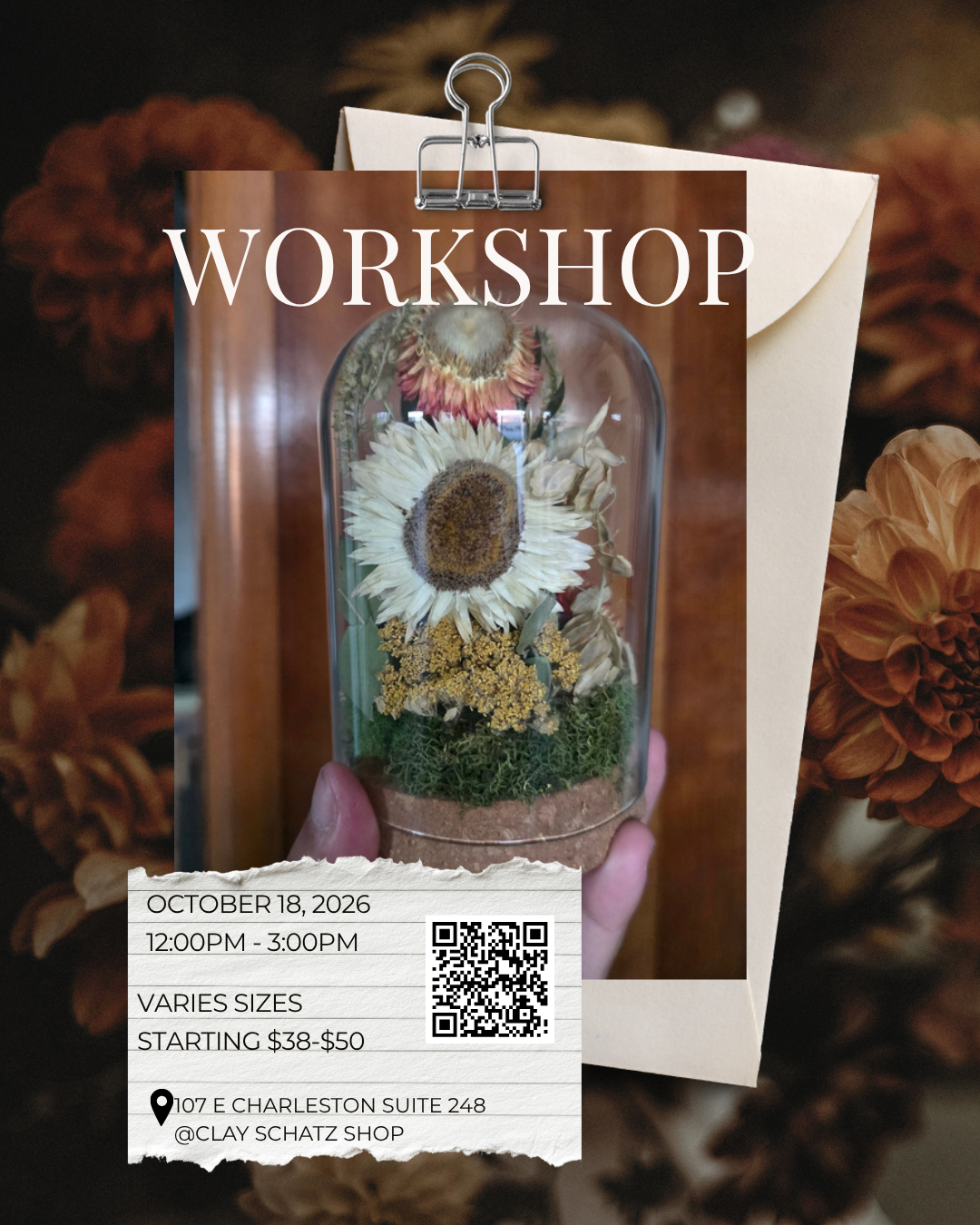 Dried Flower Dome Workshop | October 18