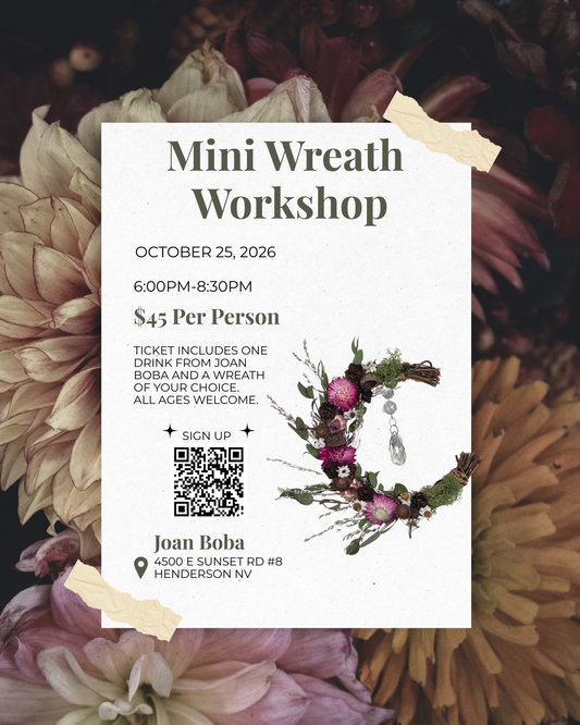 *CANCELLED * Mini Wreath Workshop | October 25