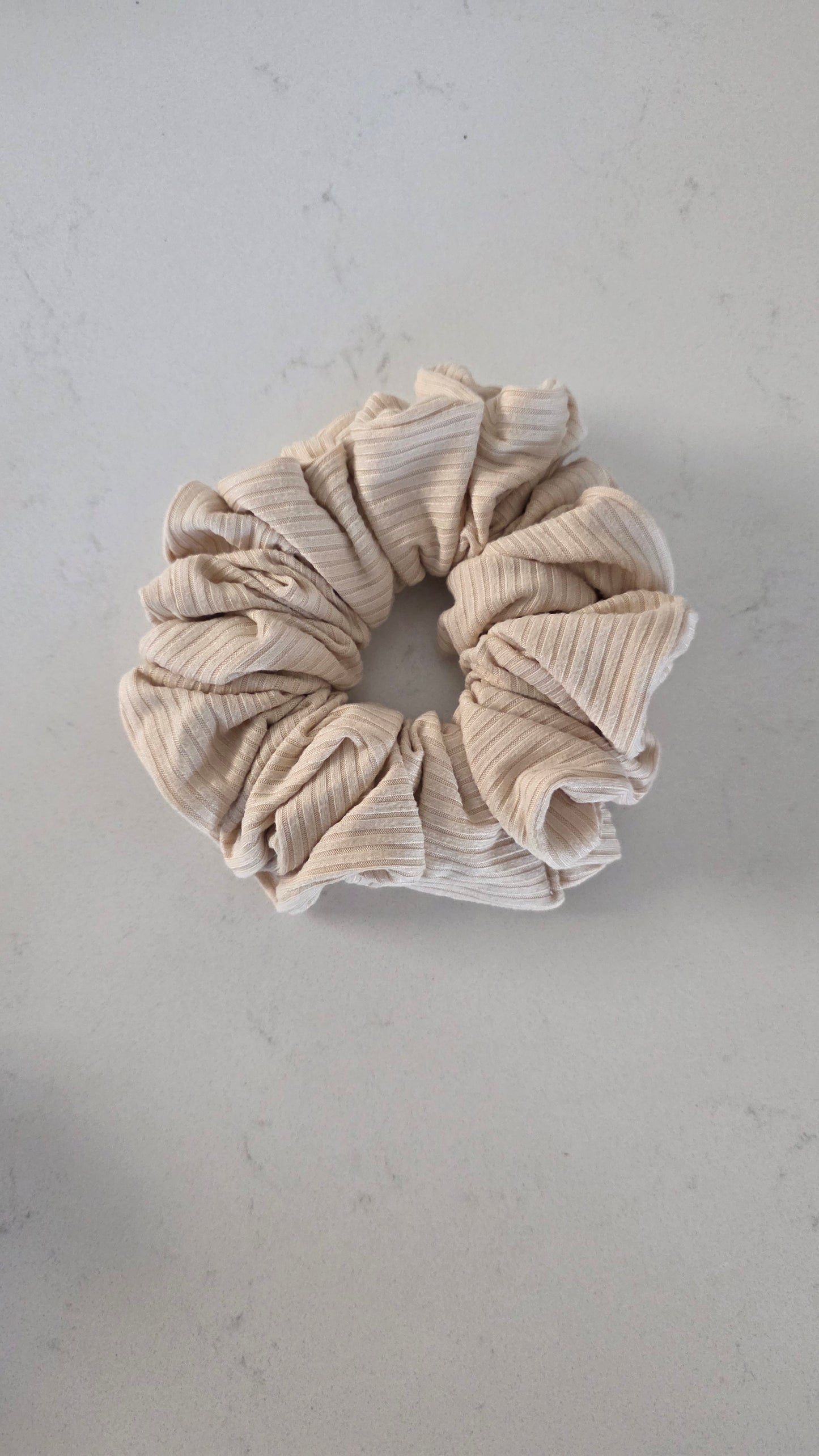 Cream Scrunchie