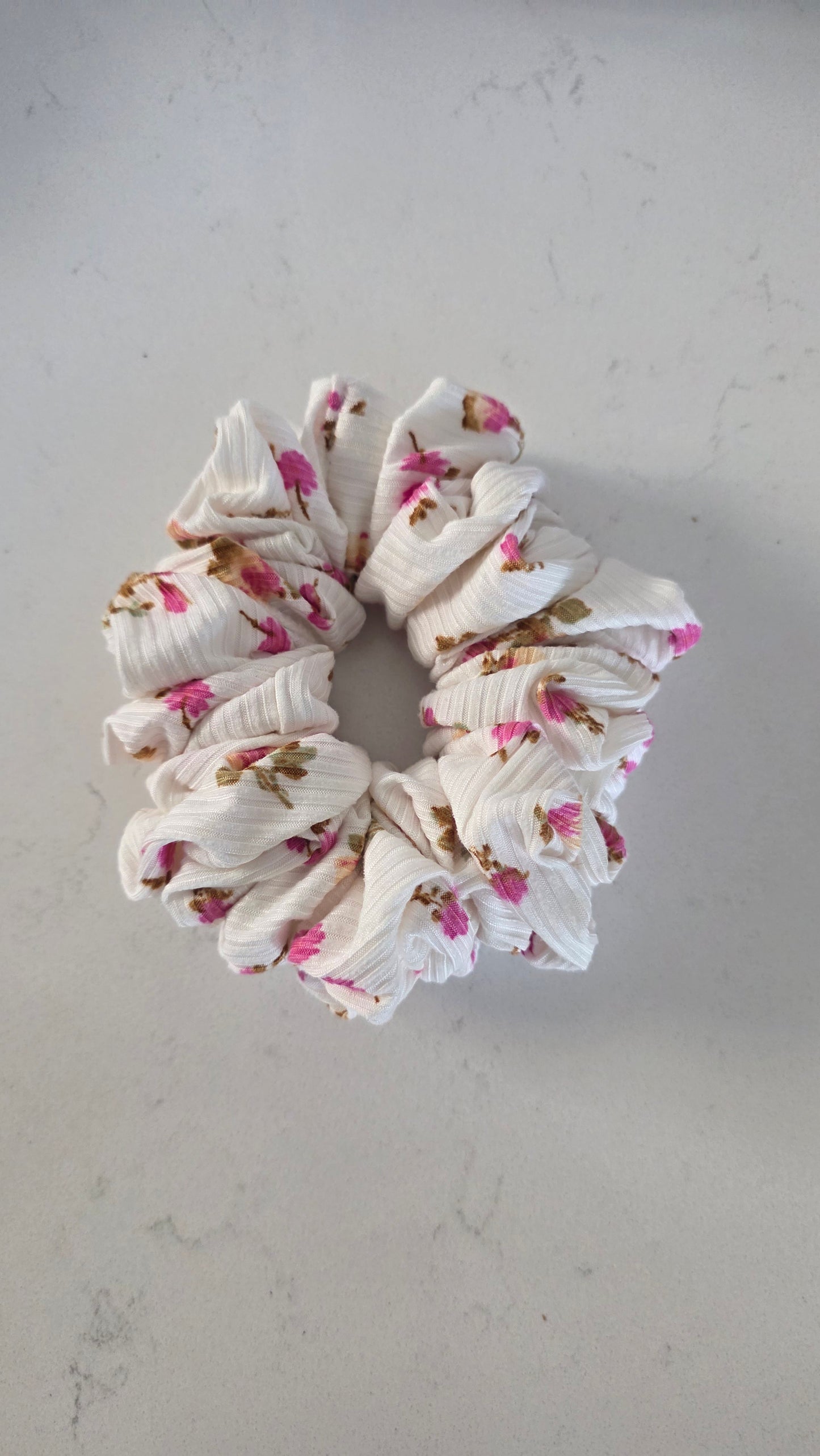 Tiny Floral Scrunchie