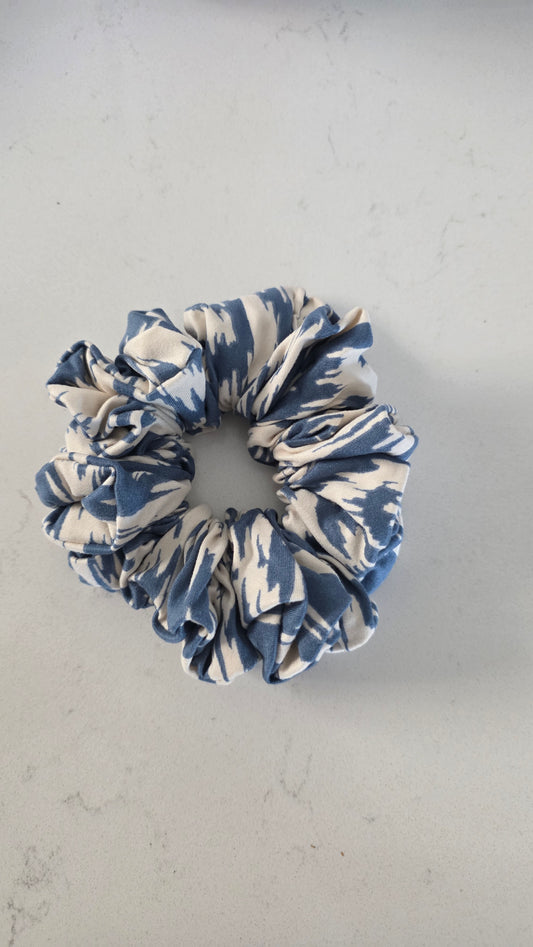 Blue Swirl Scrunchie