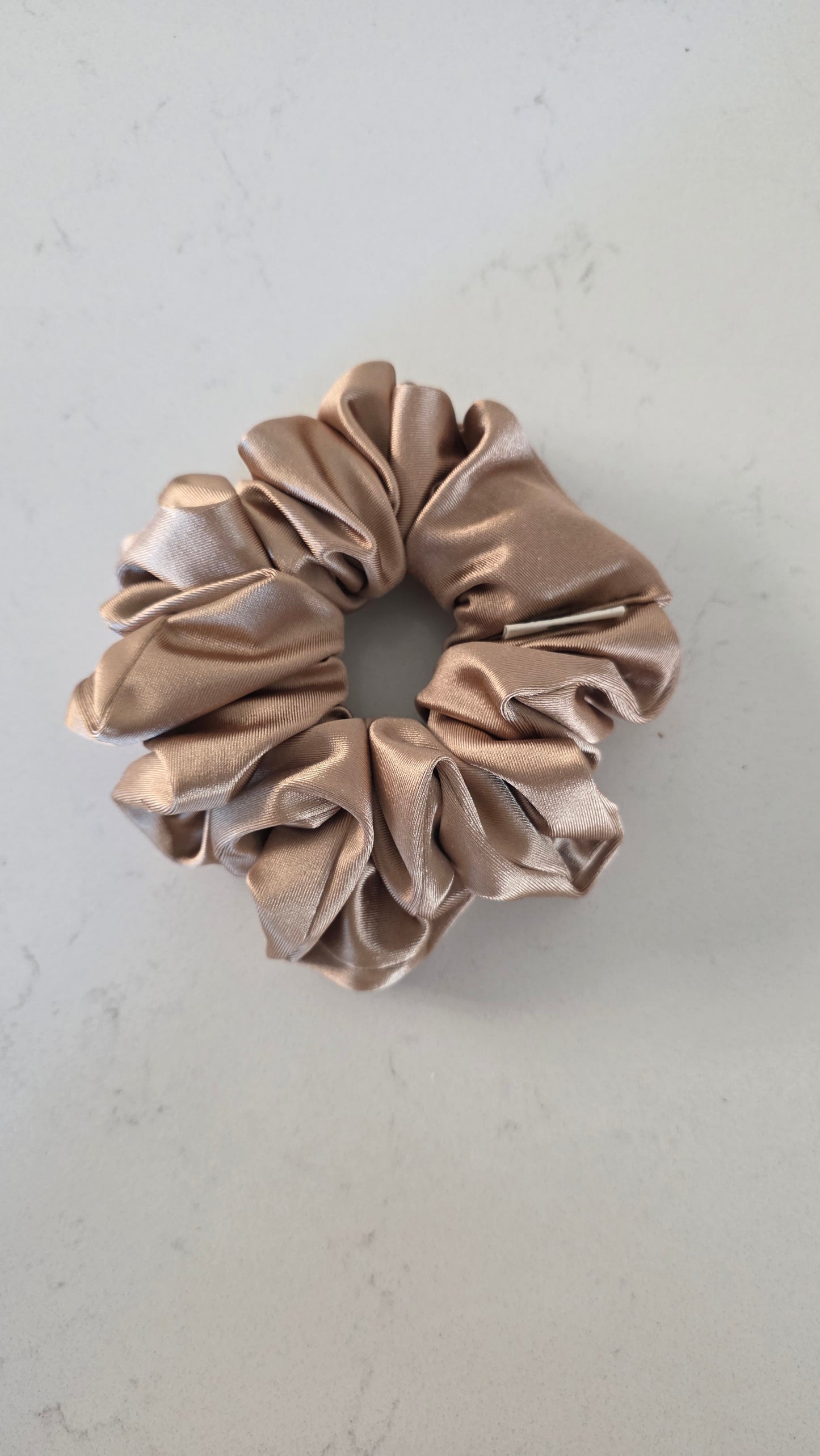 Golden Satin Scrunchie