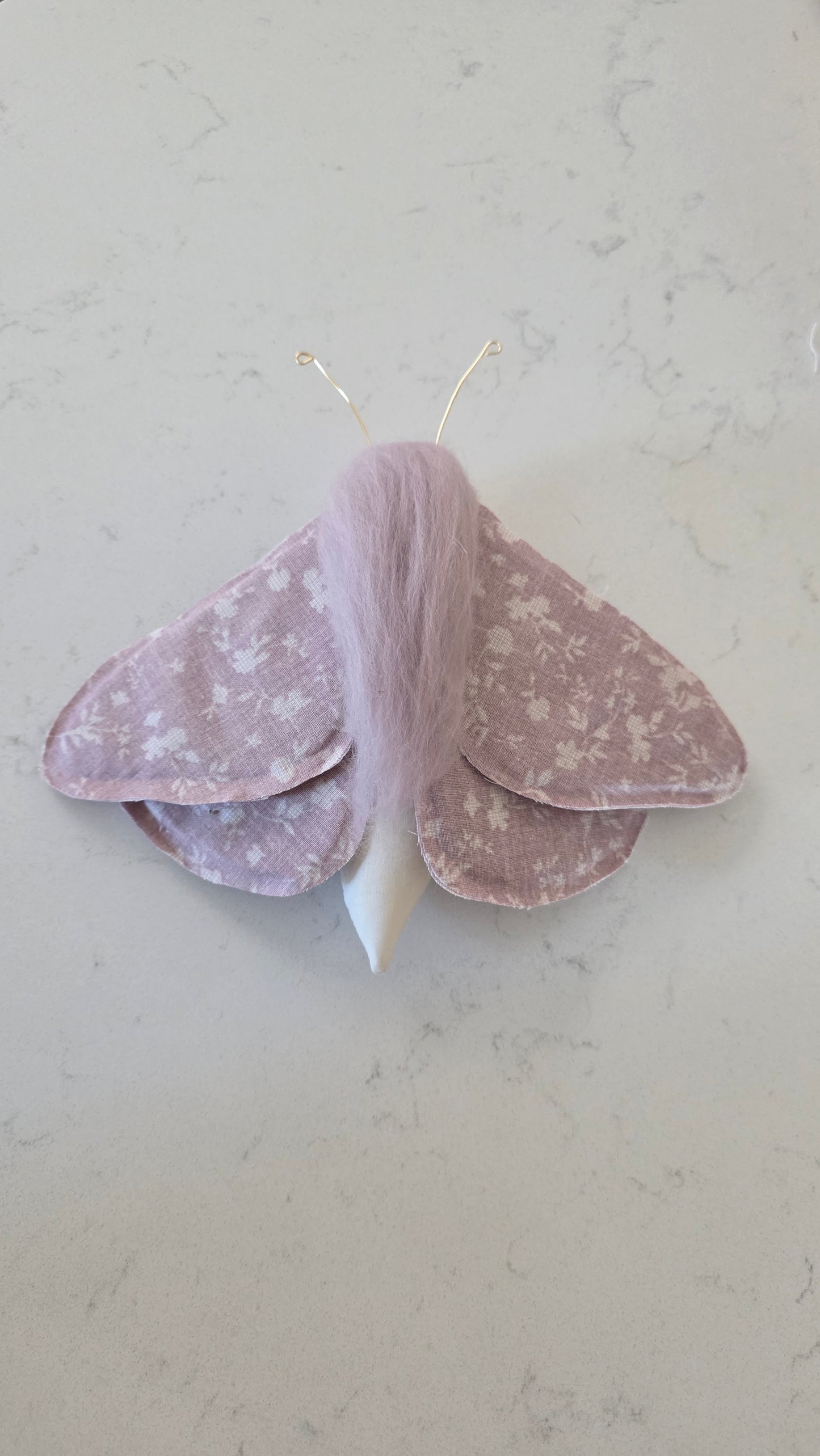 Purple Floral Wall Moth