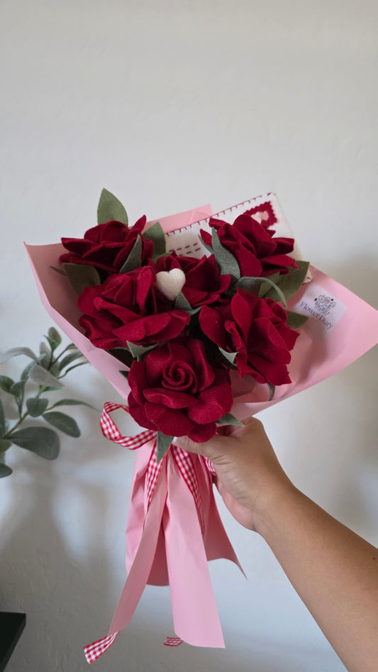 Everlasting Roses Bouquet - Red