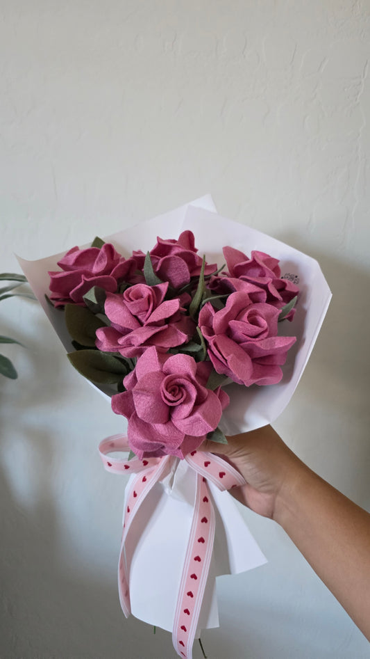 Everlasting Roses Bouquet - Pink